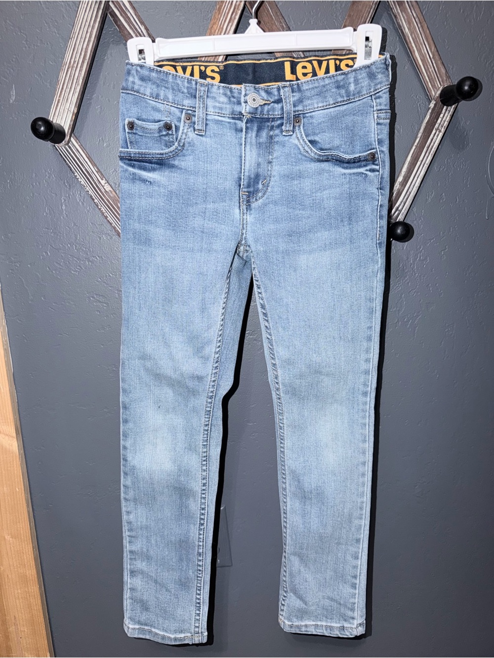 Boys Levi's Light Blue Straight Leg Jeans
